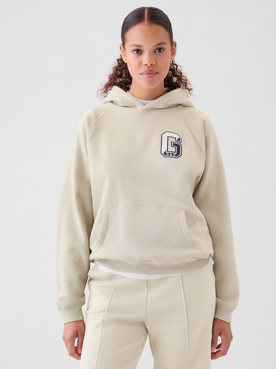 Felpa con cappuccio maniche raglan Donna_0