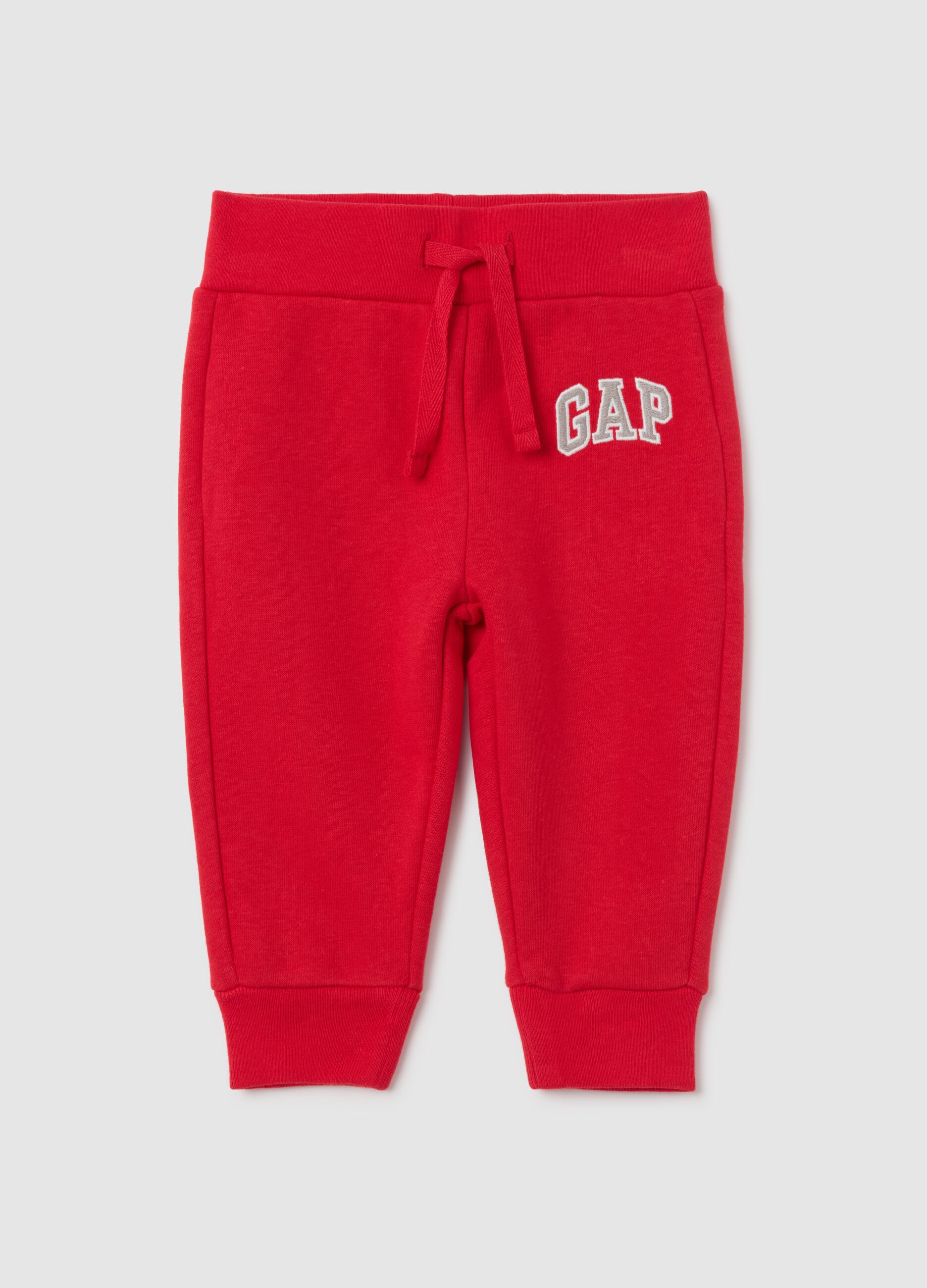 Joggers in felpa con ricamo logo