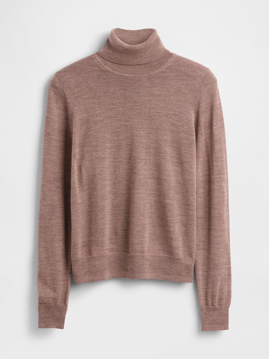 Brown wool pullover Woman_4