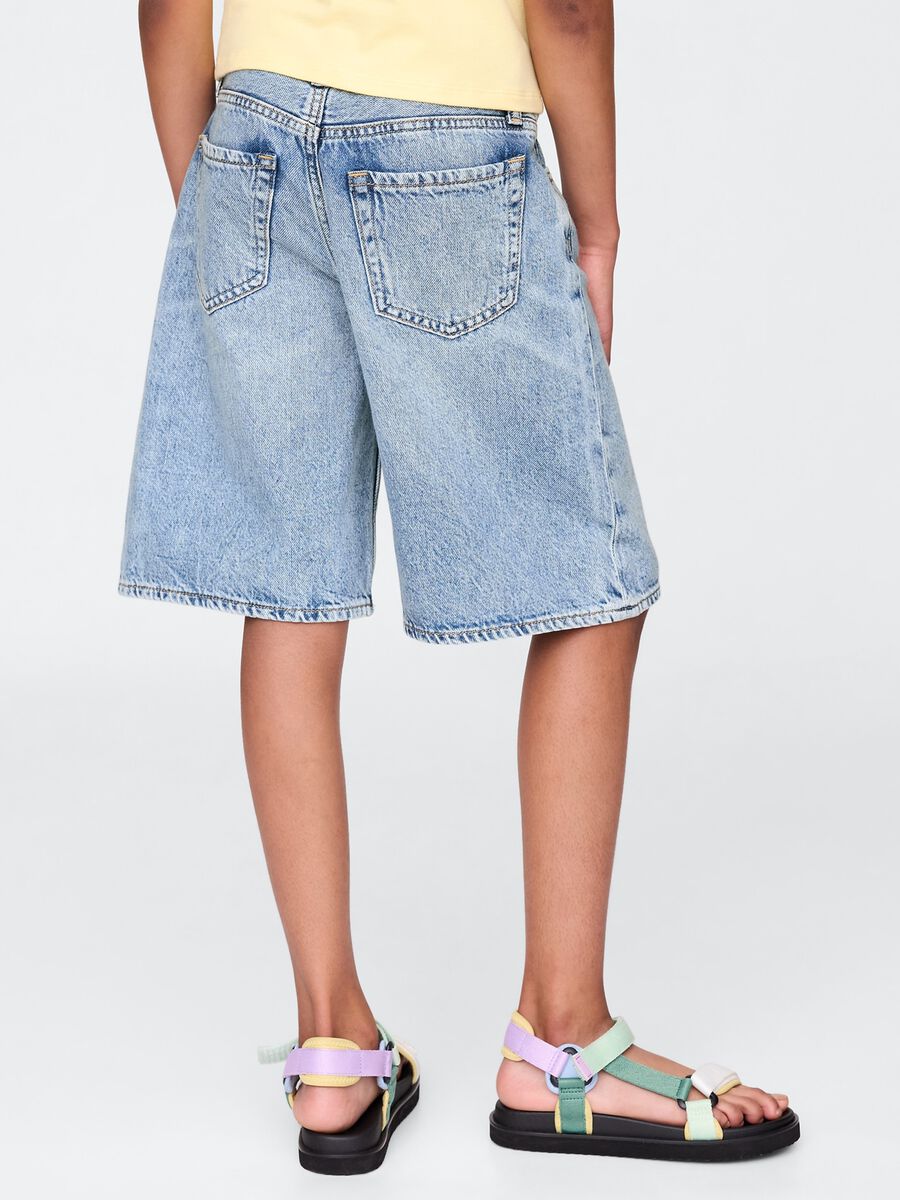 Shorts in denim Bambina_2