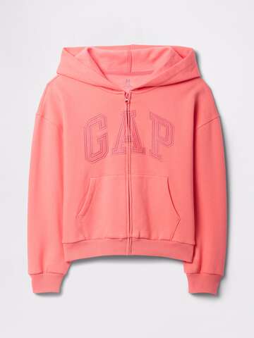 Felpa full zip rosa con logo_3