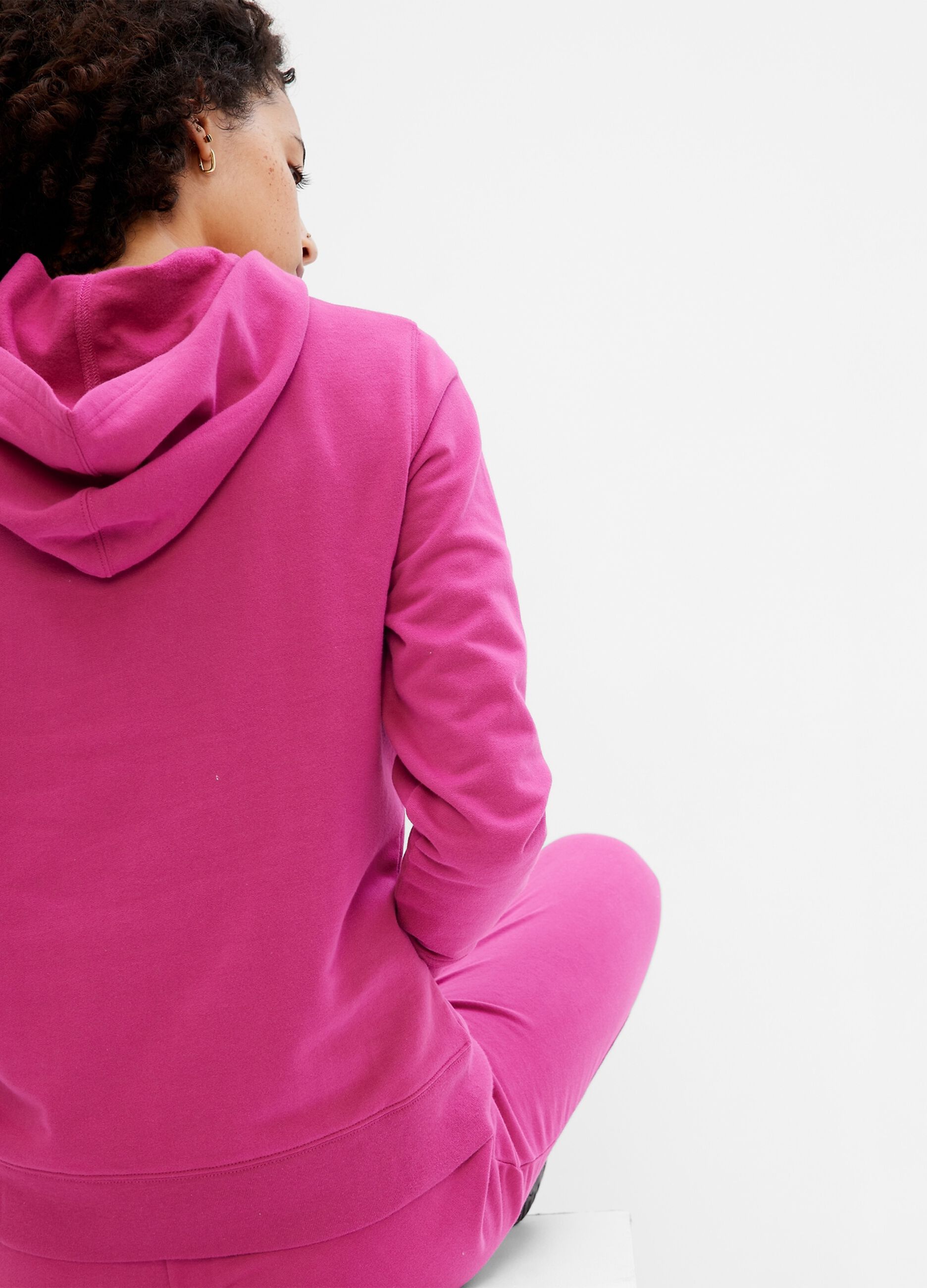 Felpa con cappuccio ricamo logo