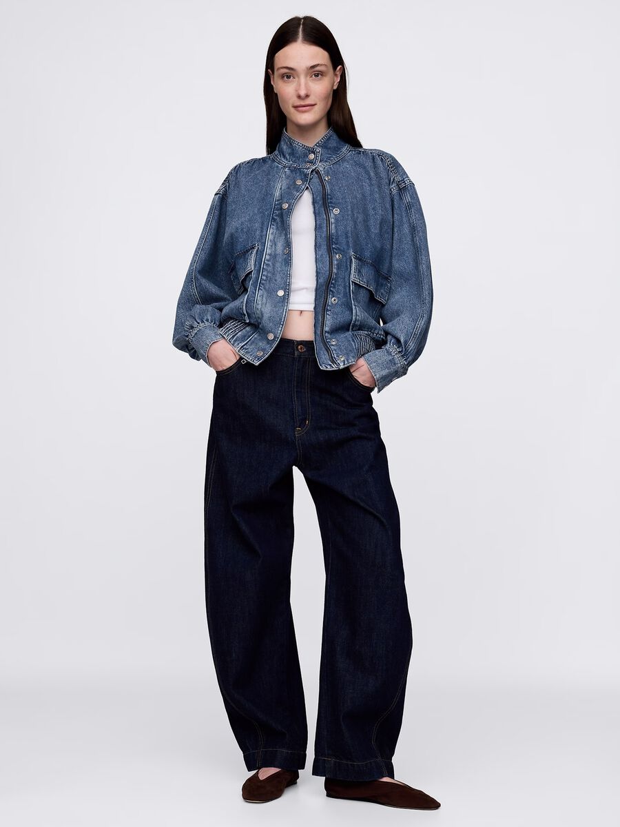 Giacca denim blu Gap Donna_1
