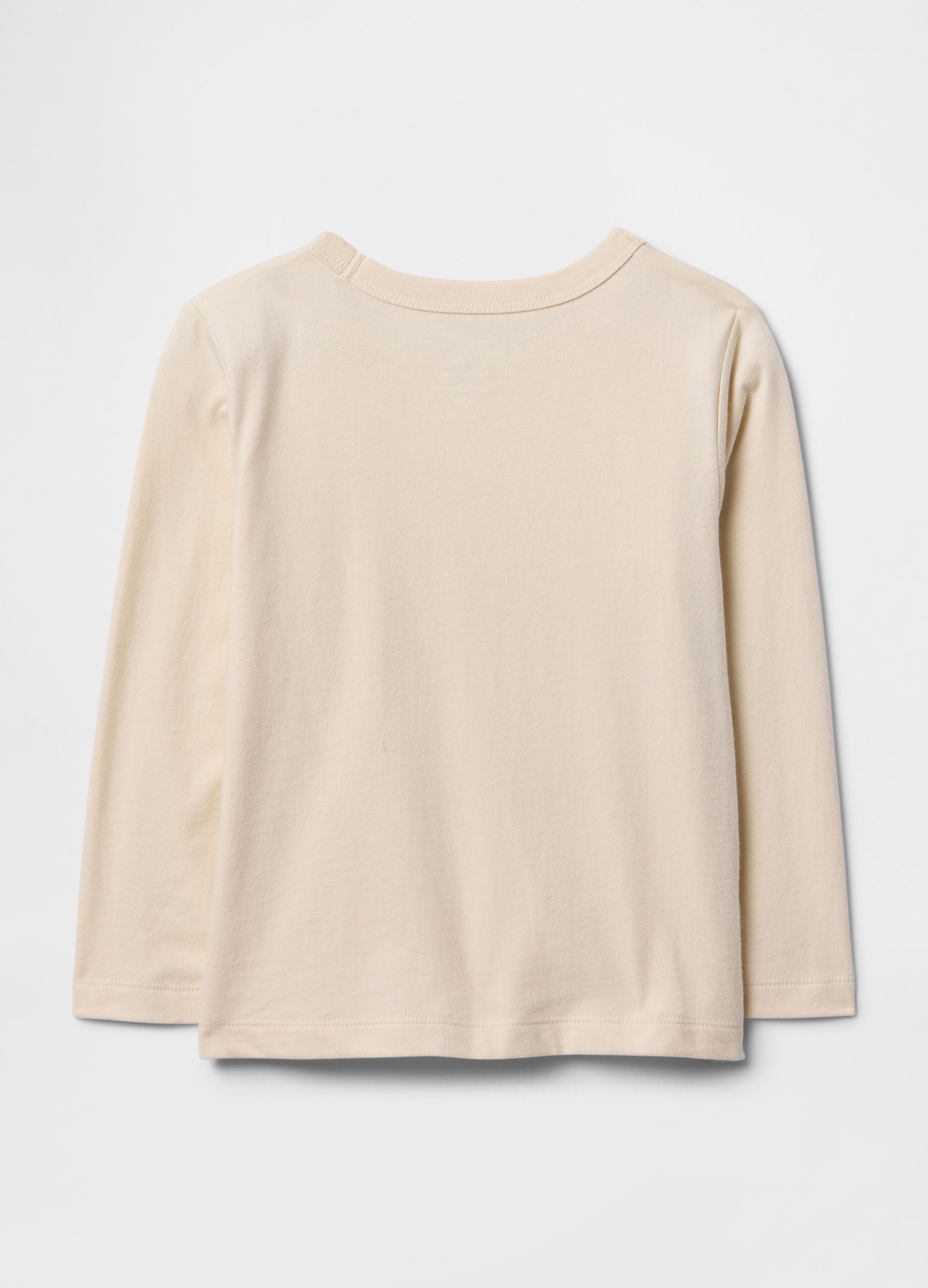 T-shirt beige con stampa GAP e escavatore_1