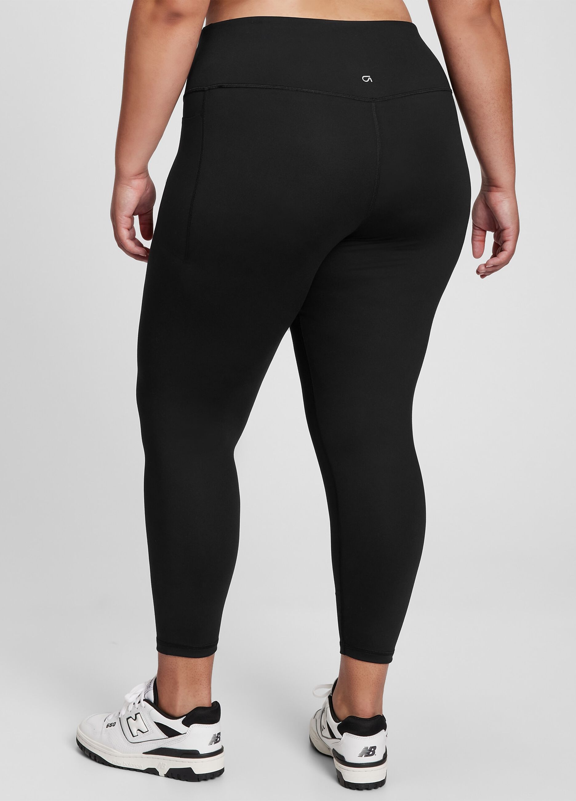 Leggings a vita alta tinta unita_3