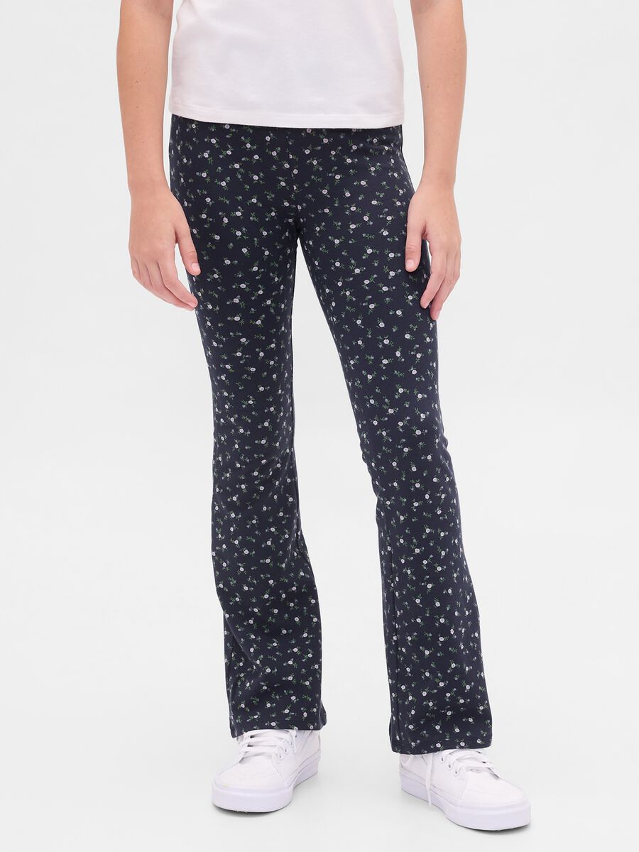 Leggings blu elasticizzati Bambina_1