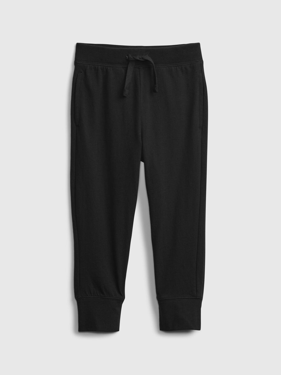 Joggers in jersey with drawstring Newborn Boy_0