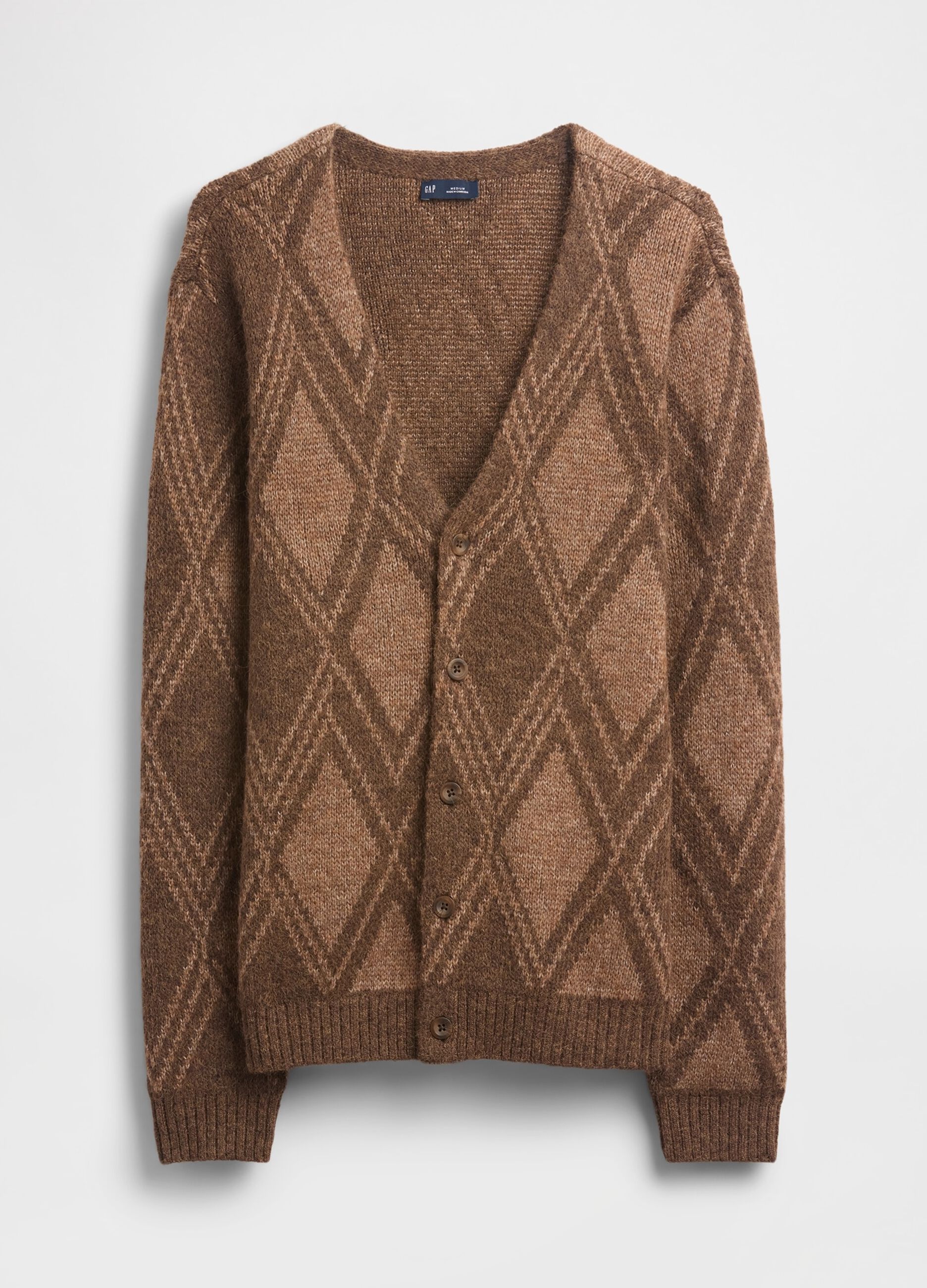 Cardigan in misto lana e alpaca