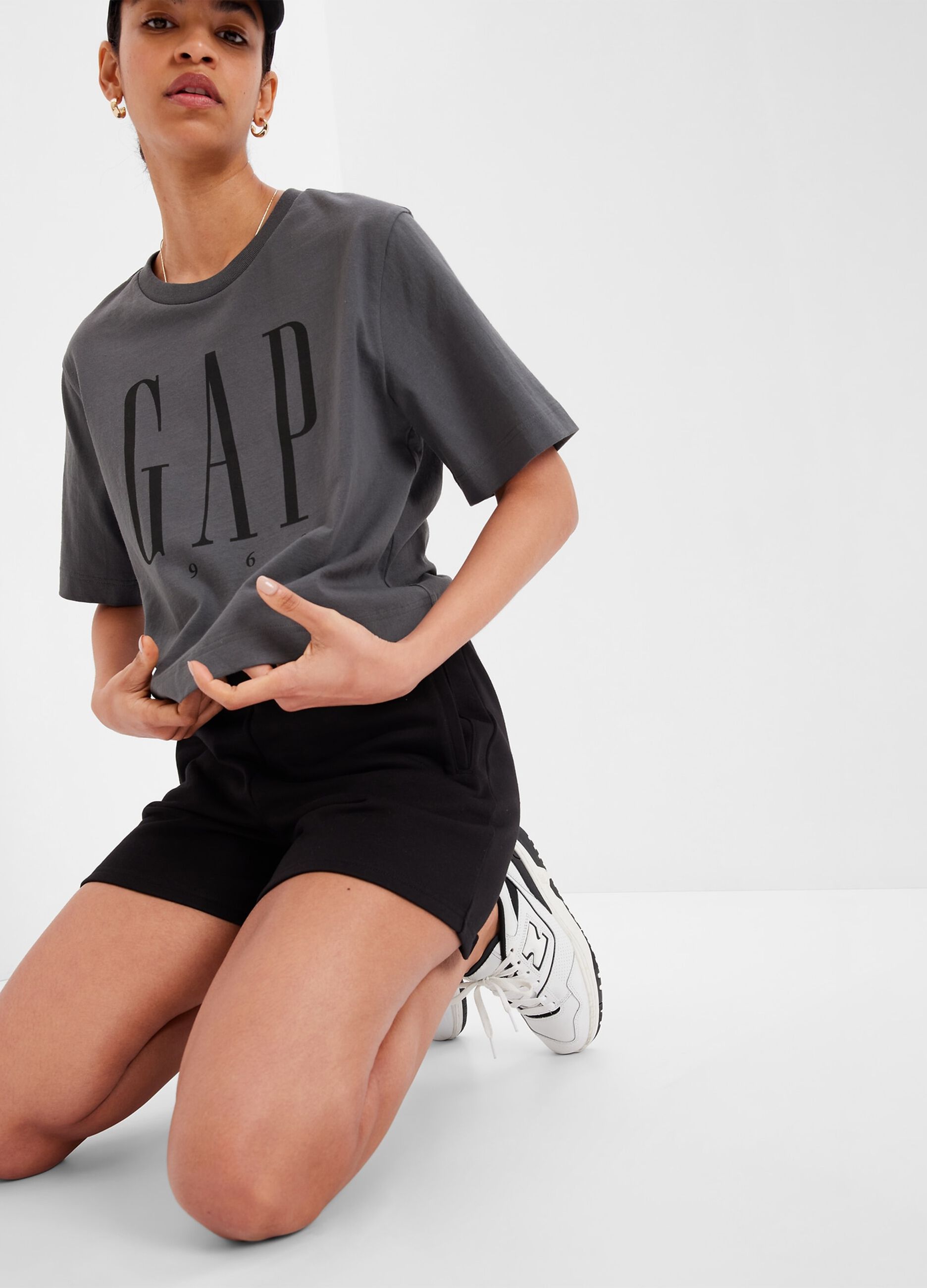 Oversized T-shirt with logo print