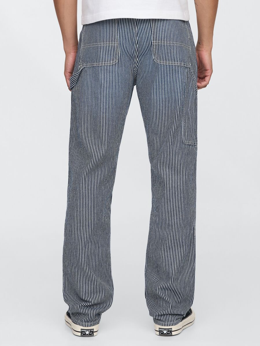 Striped Lyocell and Cotton Jeans by Gap Man_2