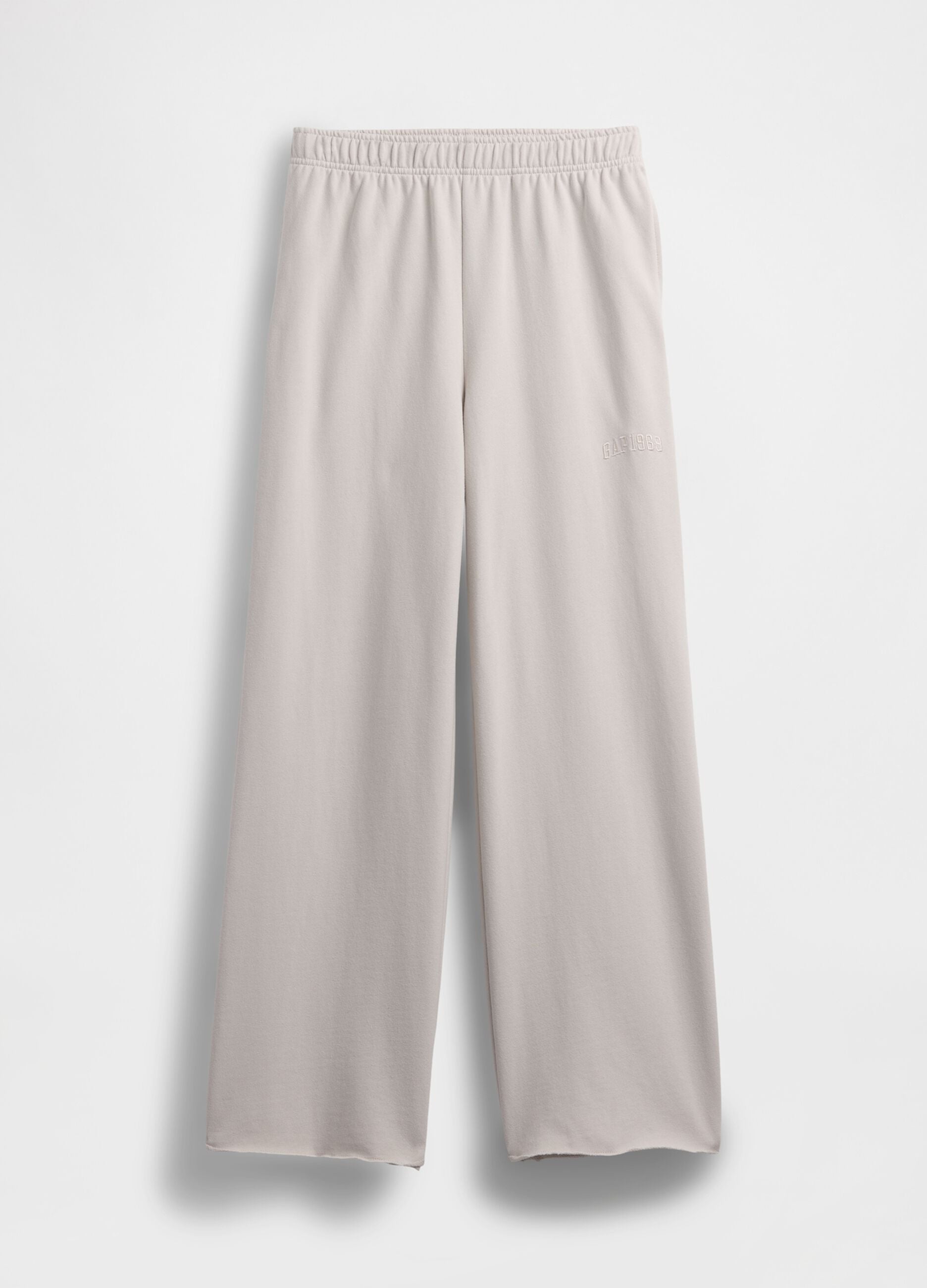 Pantaloni wide leg in misto cotone