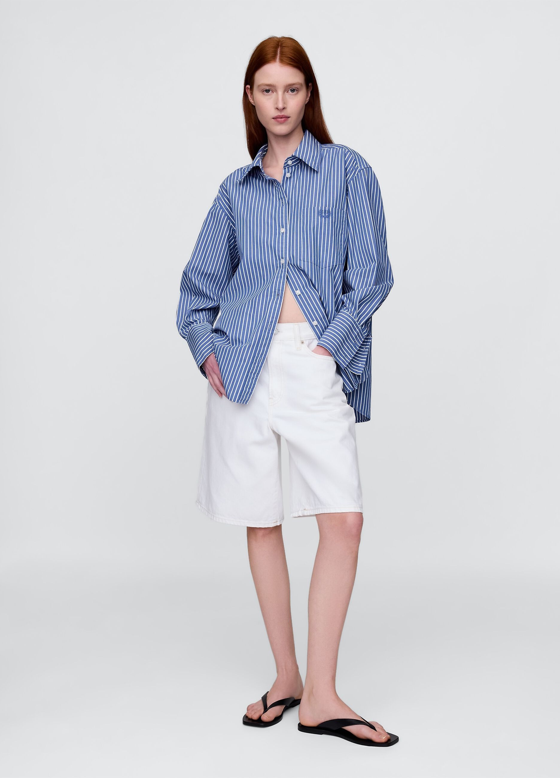 Camicia oversize a righe_1