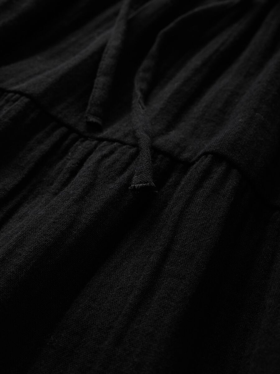 Completo estivo nero con top e gonna lunga Donna_4