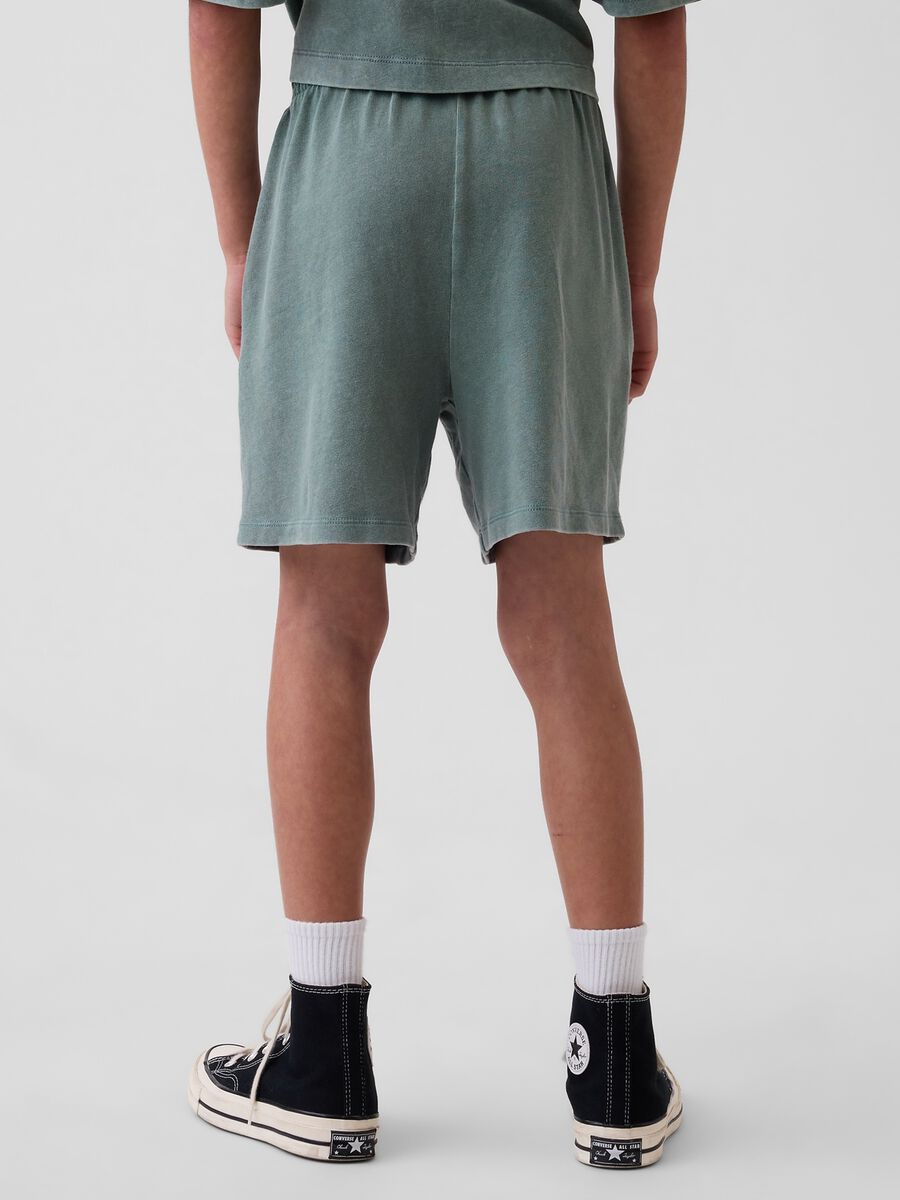 Shorts in puro cotone con vita elasticizzata Bambino_2