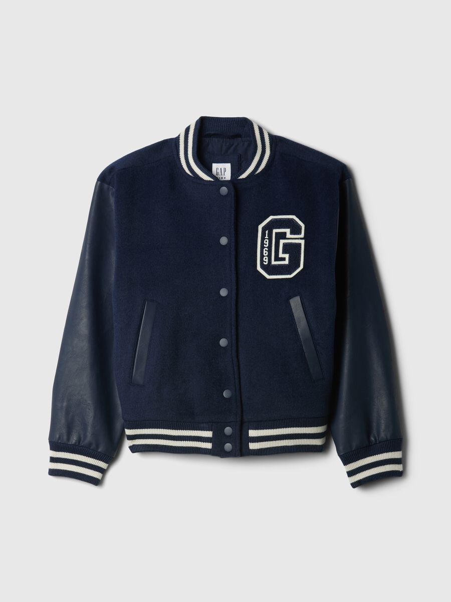 Giacca varsity con logo Unisex_4