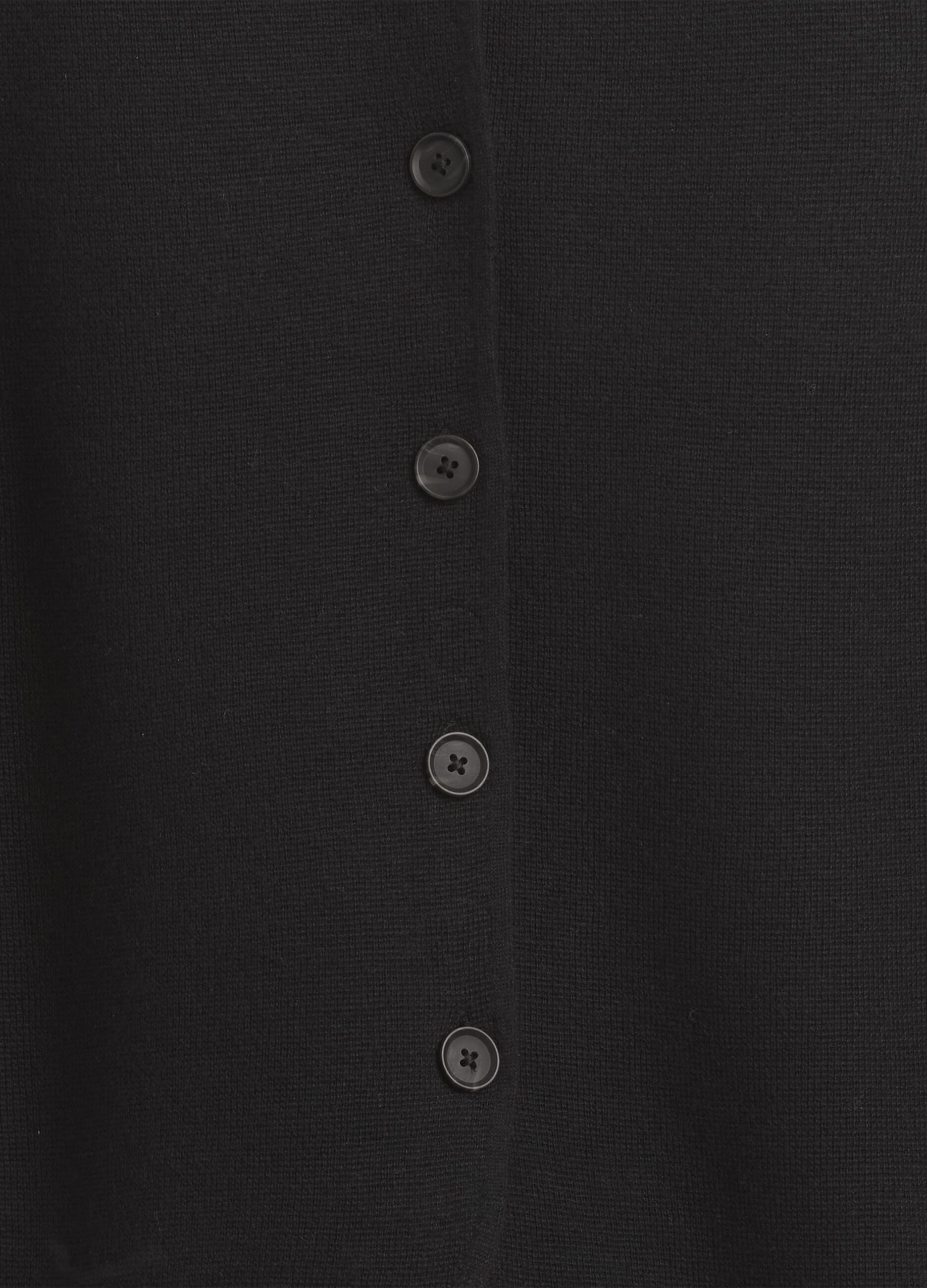 Gilet nero in misto cotone_5
