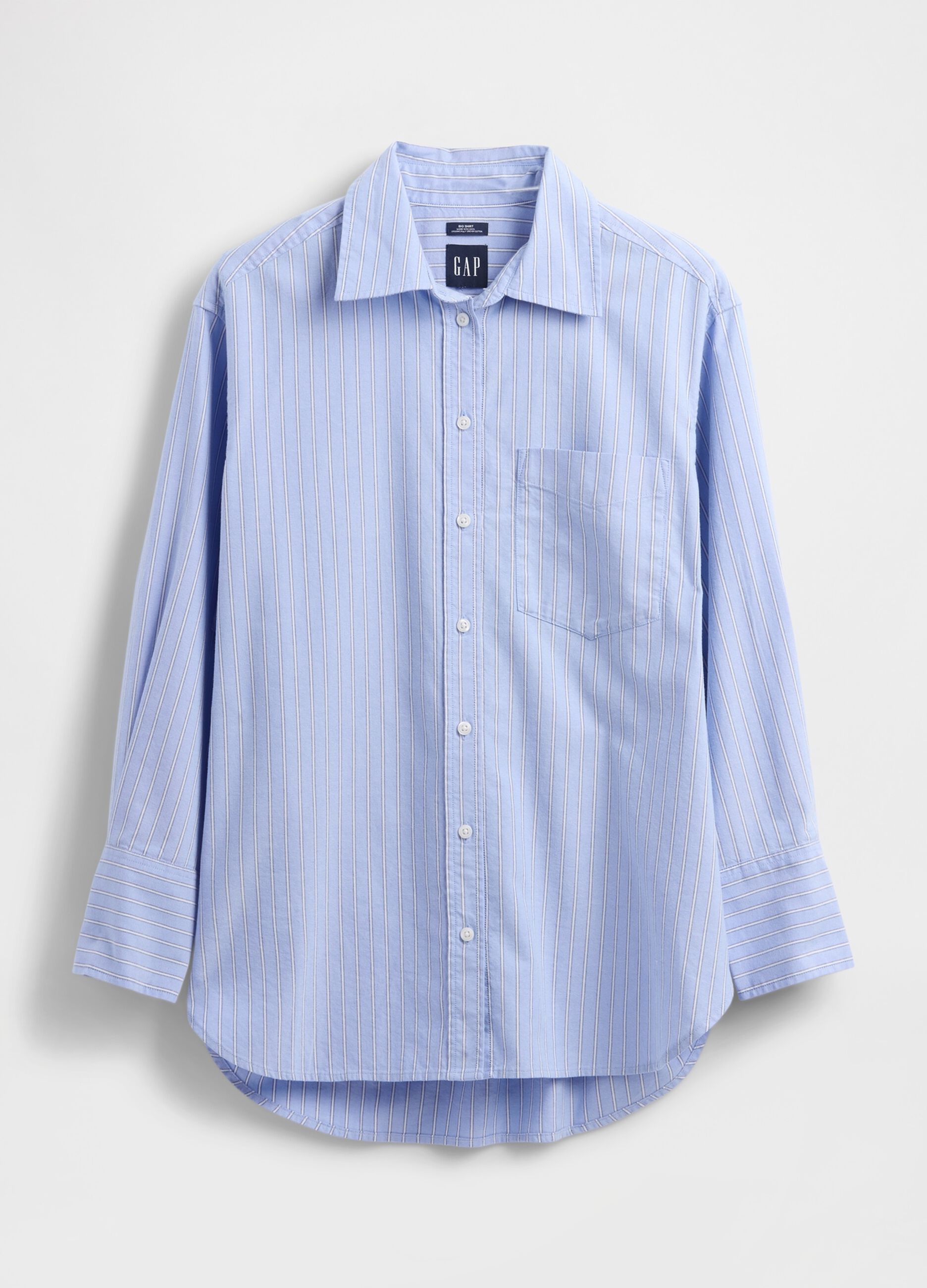 Camicia azzurra in puro cotone_3