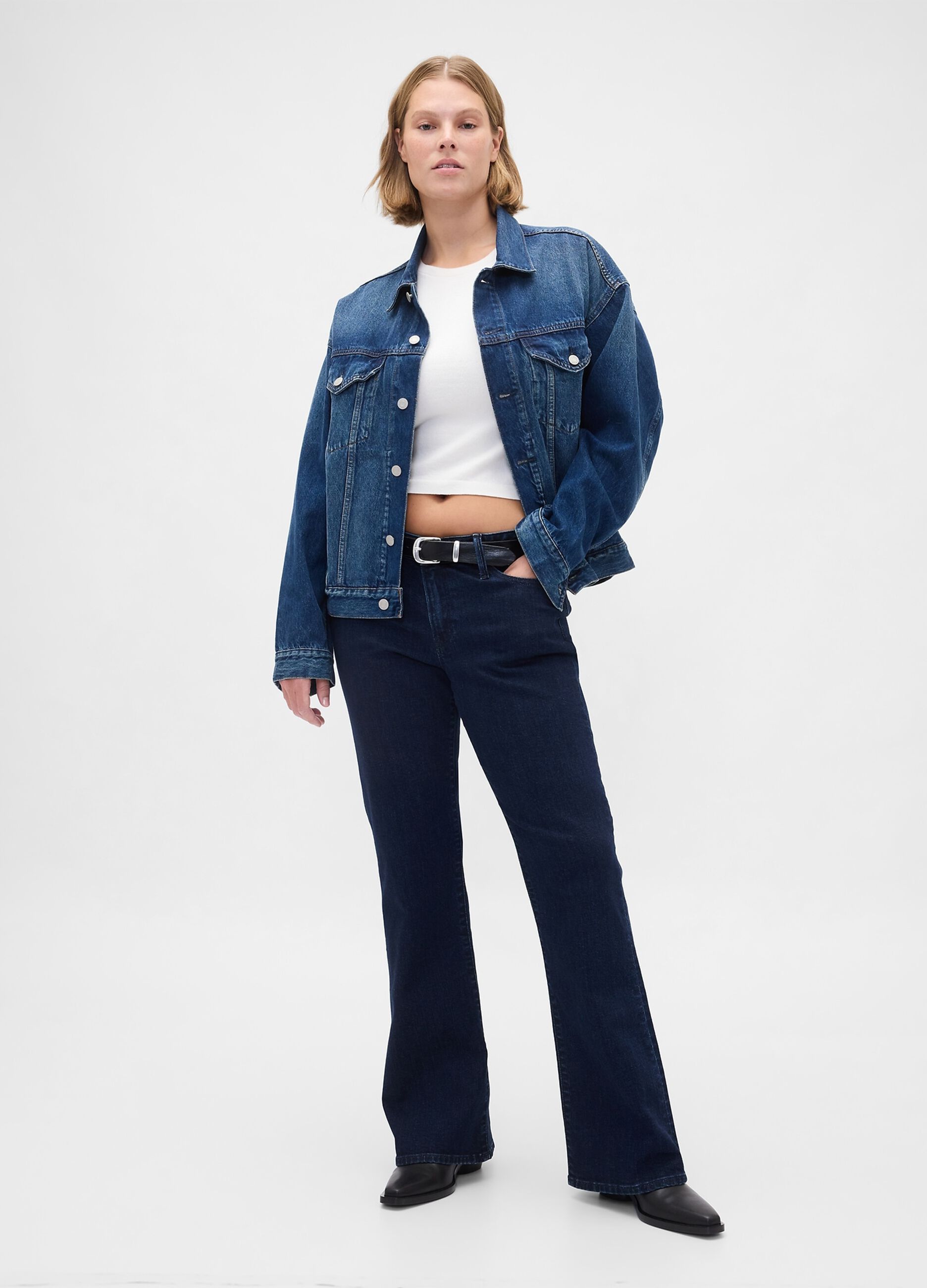 Stretch Blue Denim Trousers
