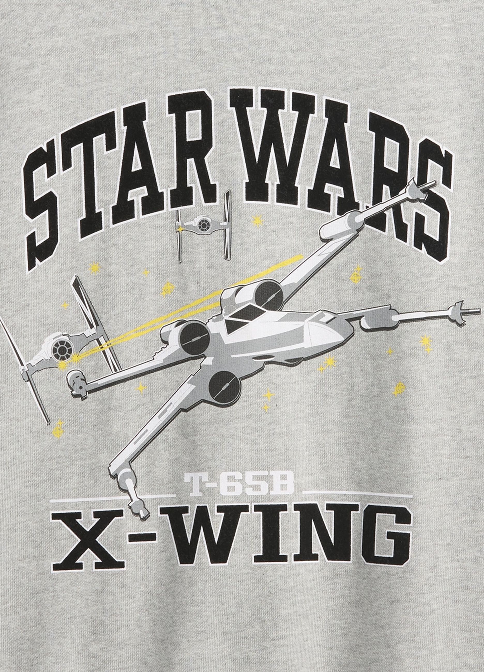T-shirt grigia in cotone con stampa Star Wars_2