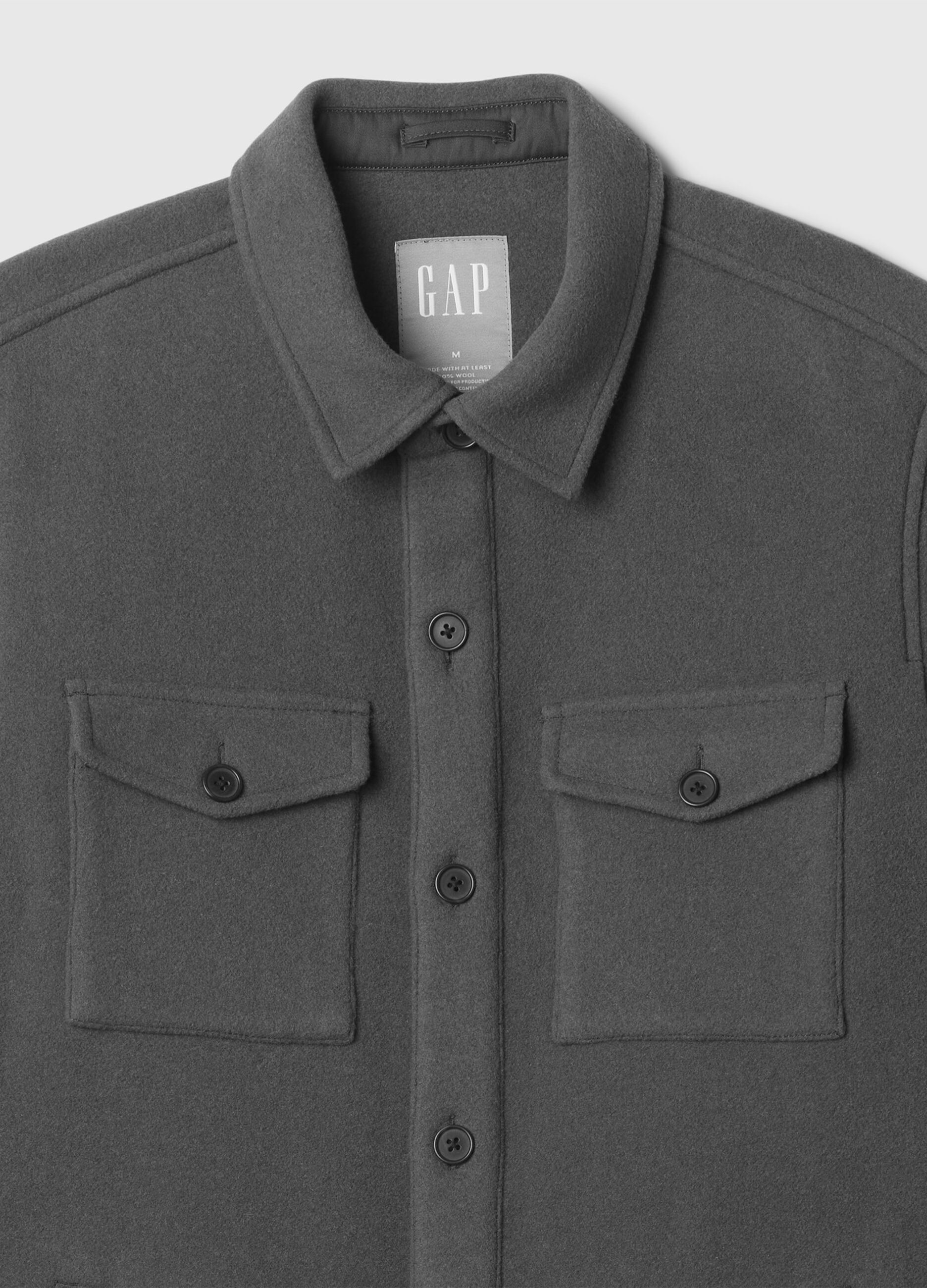 Utility shacket in wool blend_4