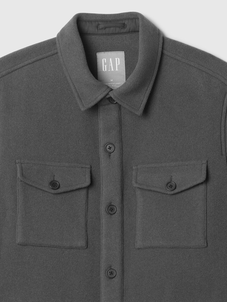 Shacket utility in misto lana Uomo_4