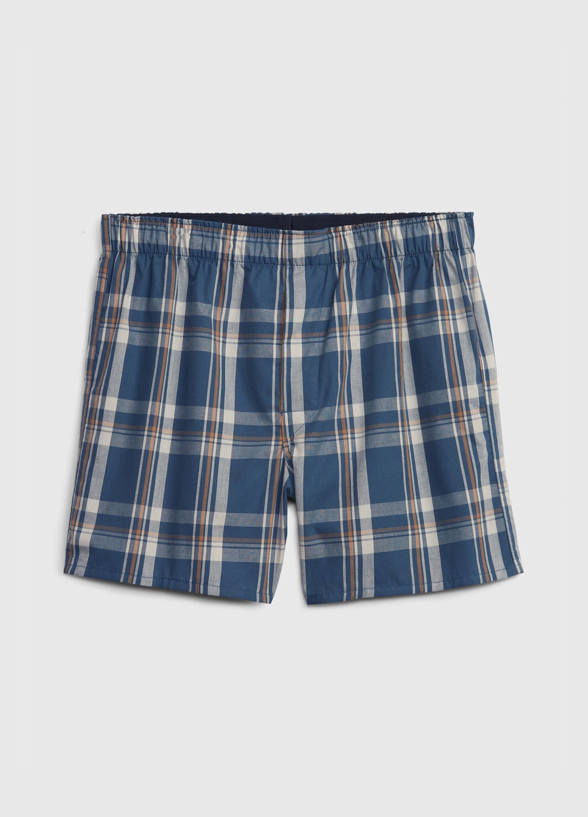 Boxer in cotone con fantasia tartan