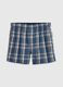 Boxer in cotone con fantasia tartan_0