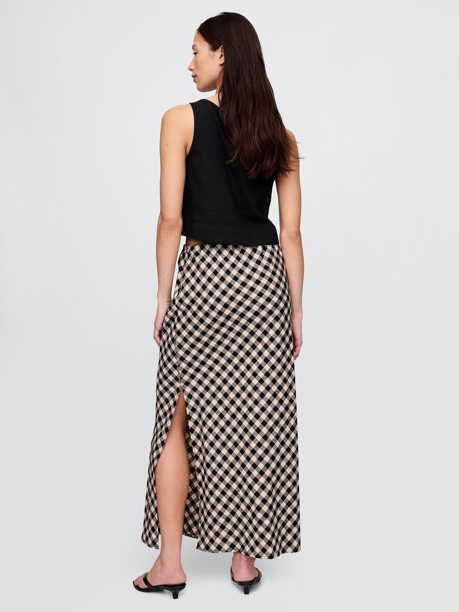 Gap Long Plaid Skirt Woman_1