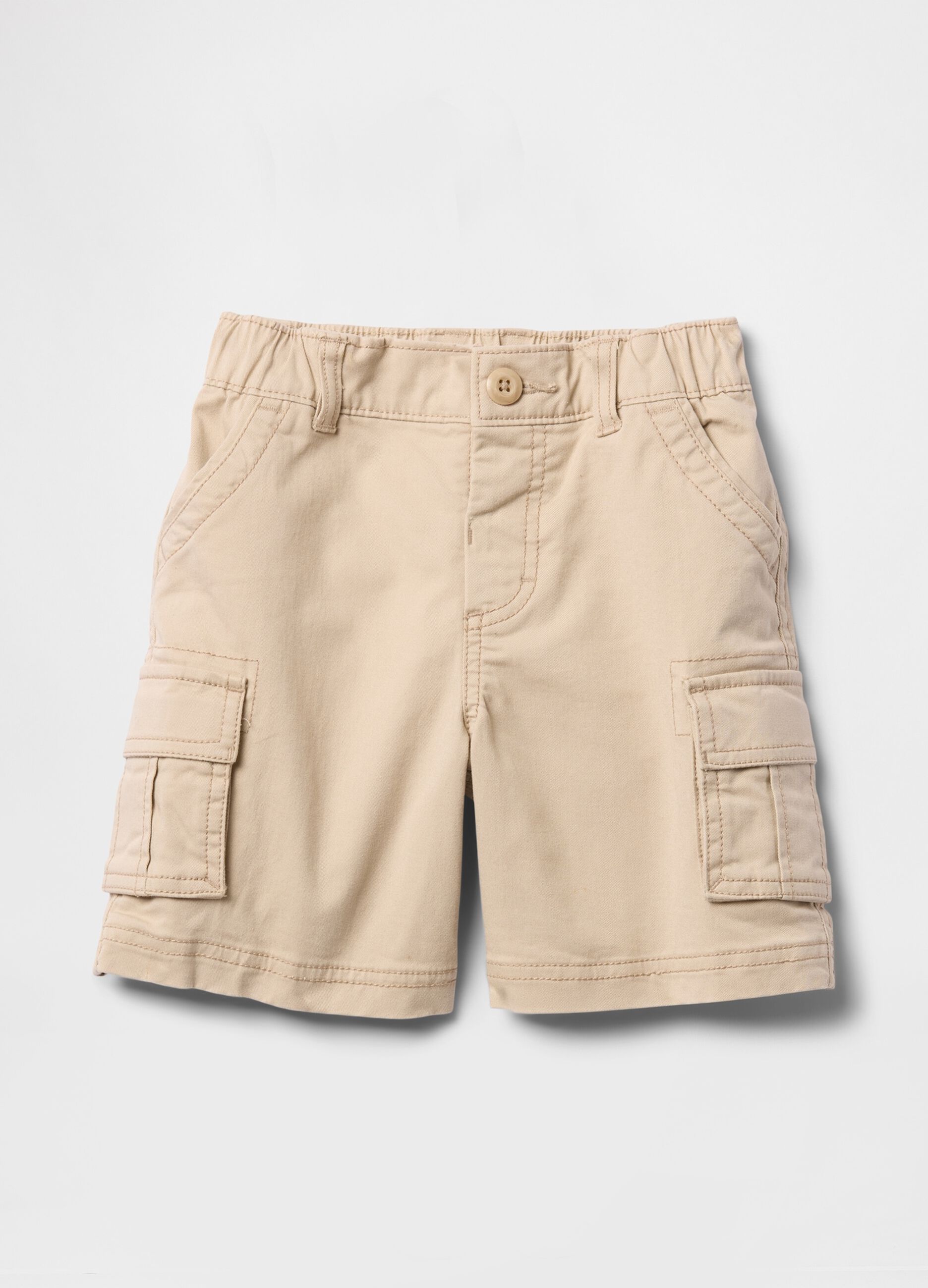 Bermuda cargo beige per bambini_1