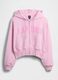 Felpa con logo GAP, cappuccio e zip in misto cotone_4
