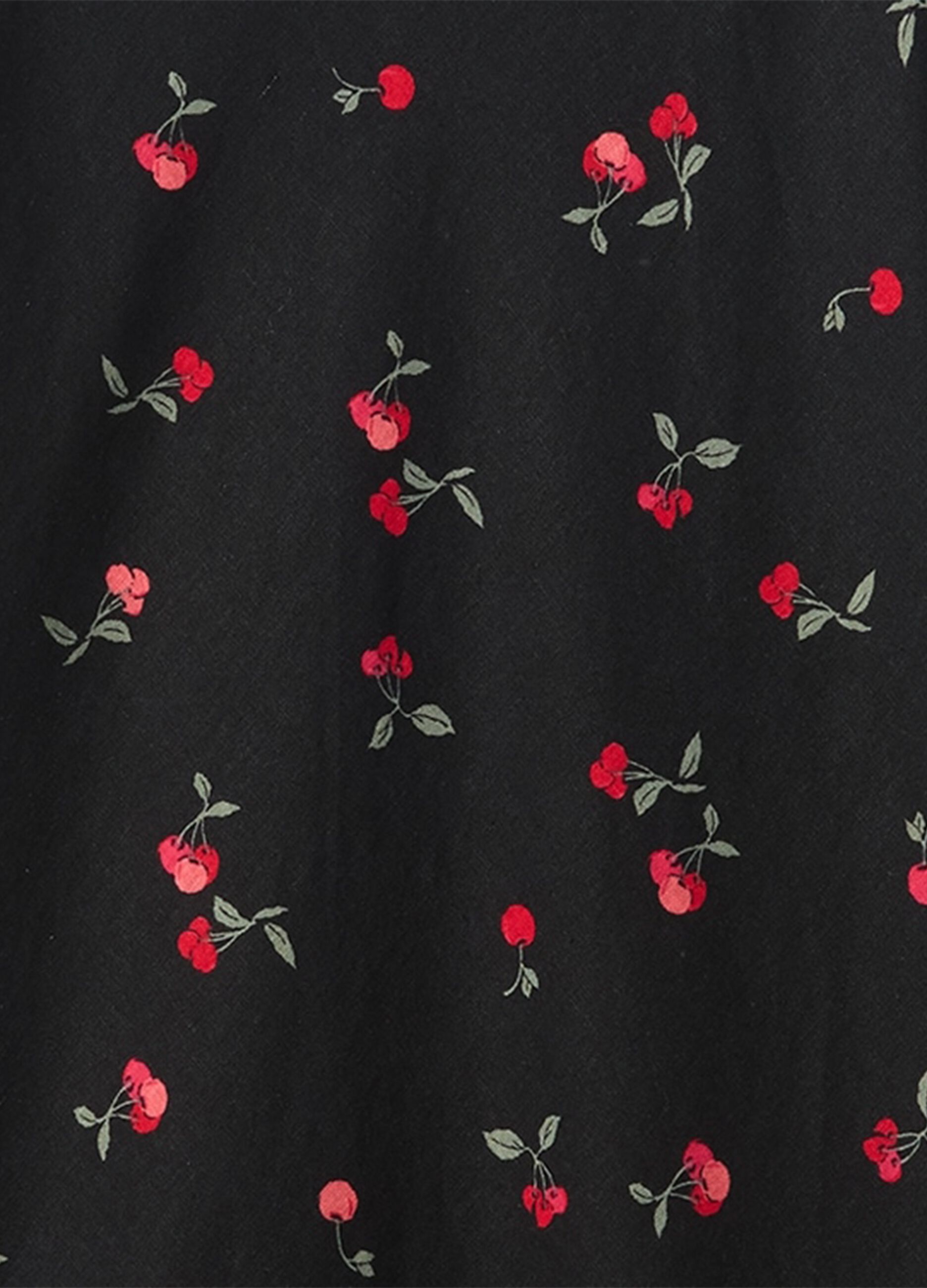 Vestito lungo nero con fantasia floreale_6