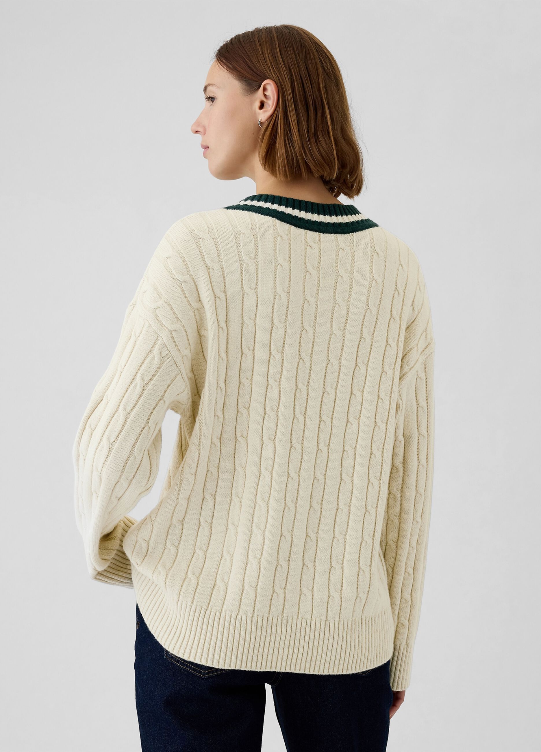 Pullover oversize con profili rigati_2