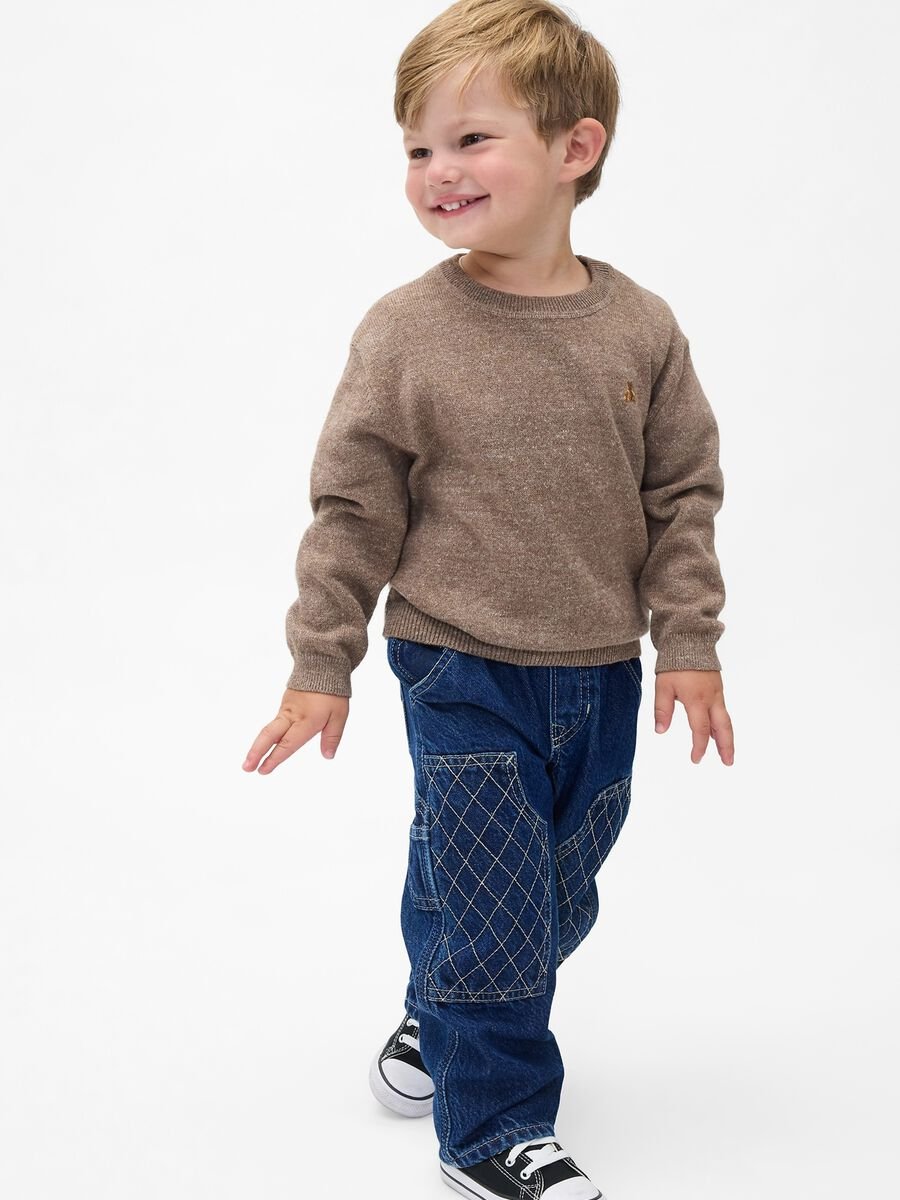Pantaloni blu in denim per bambino Baby Boy_0