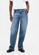Jeans denim elasticizzati a gamba ampia_1