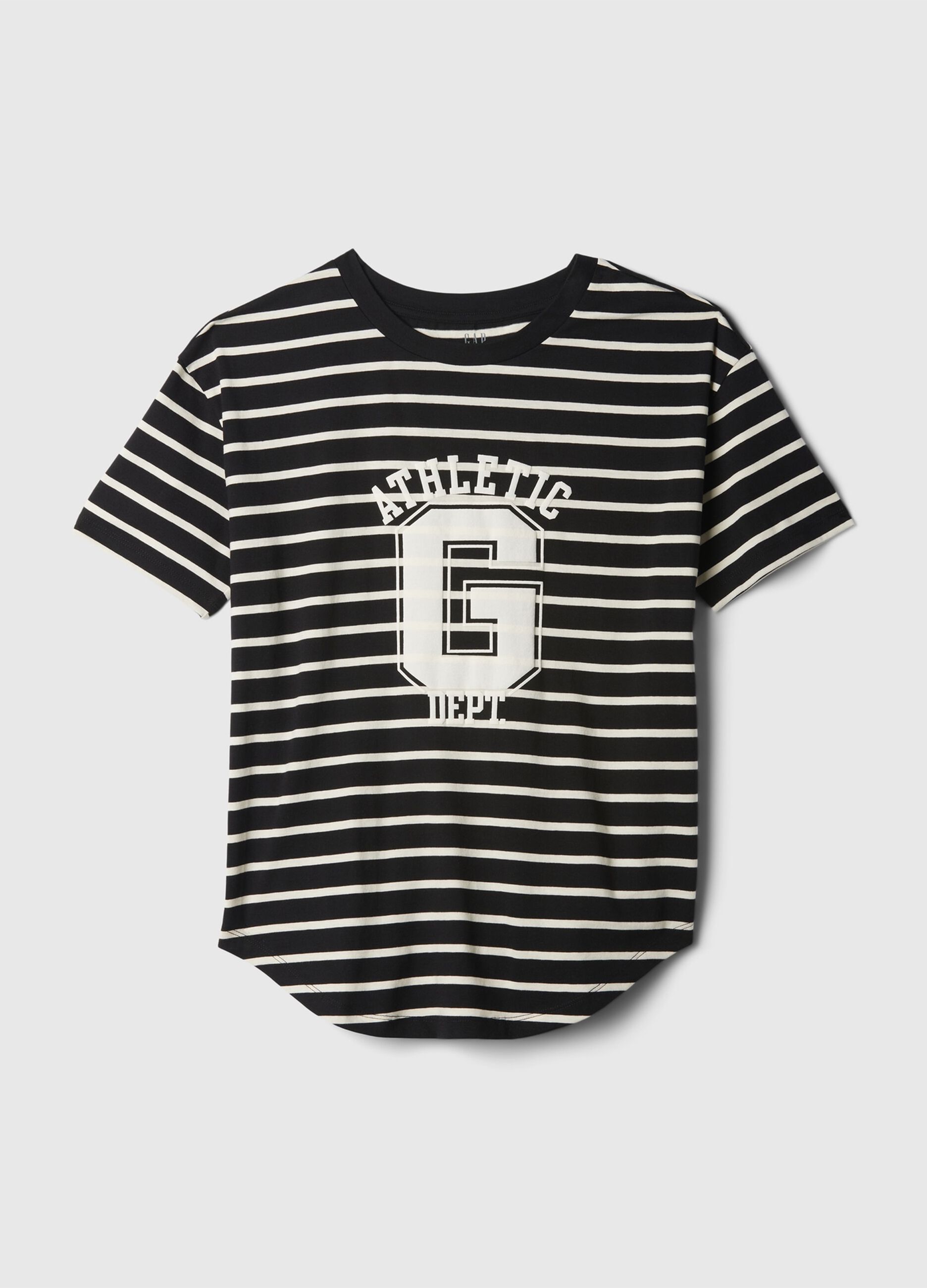 T-shirt in cotone bio stampa logo Athletic Dept._4