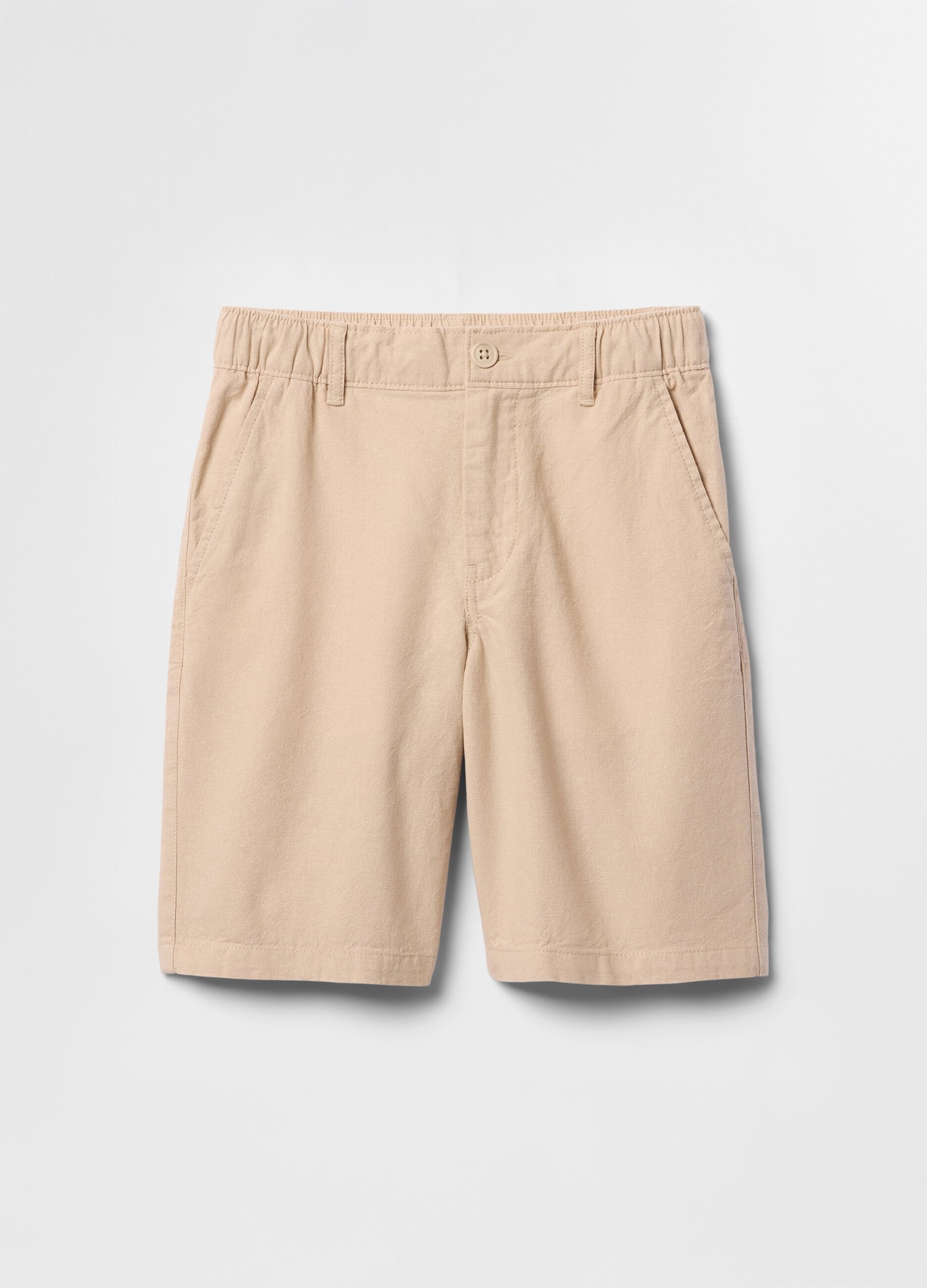 Bermuda beige in lino e cotone GAP Kids_4