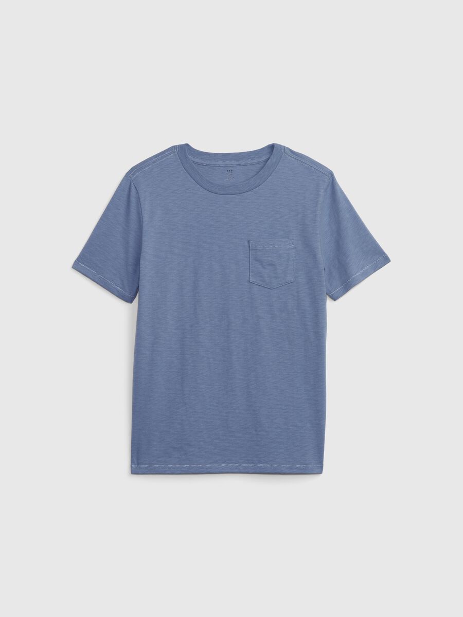 Slub cotton T-shirt with pocket Boy_0