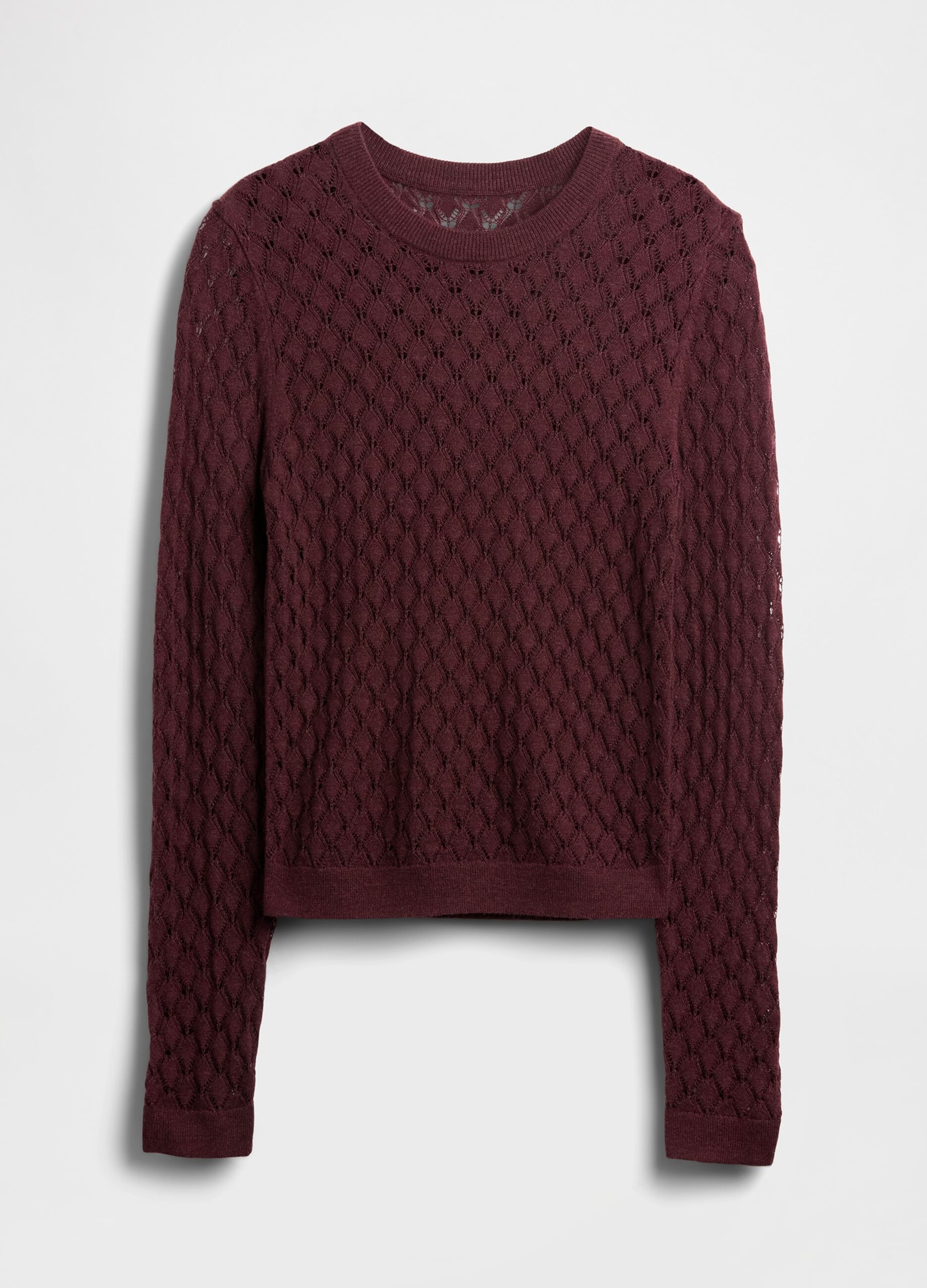 Purple Textured Sweater