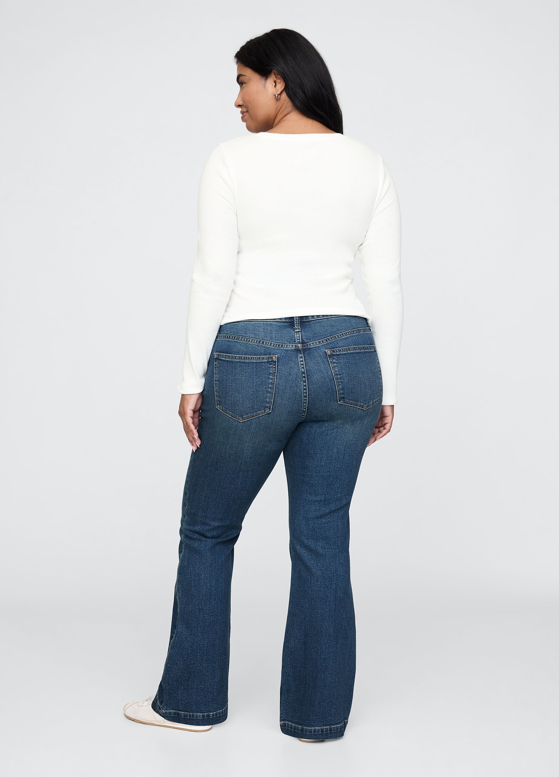 Jeans a gamba larga in misto cotone Gap_5