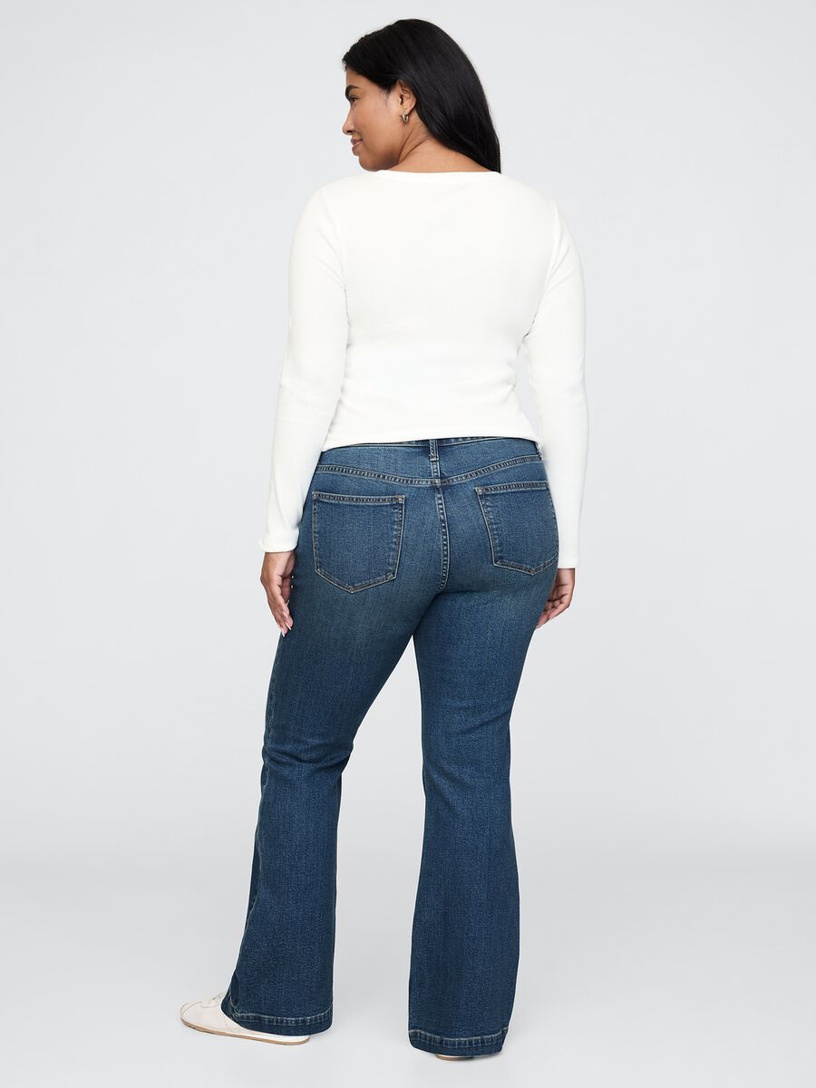 Jeans a gamba larga in misto cotone Gap Donna_5