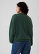 Oversized sweatshirt with round neck and crossover detail_2