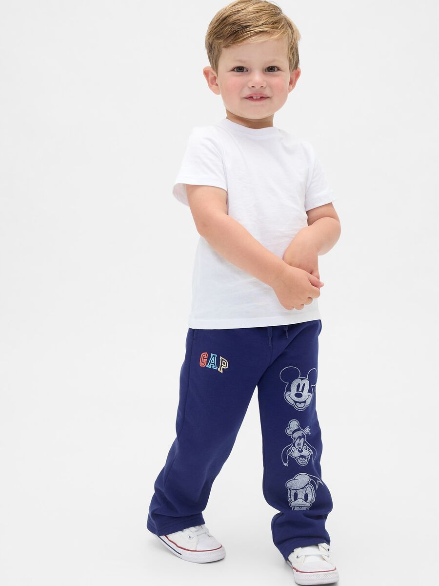 Blue trousers for boys in cotton and polyester blend Baby Boy_0