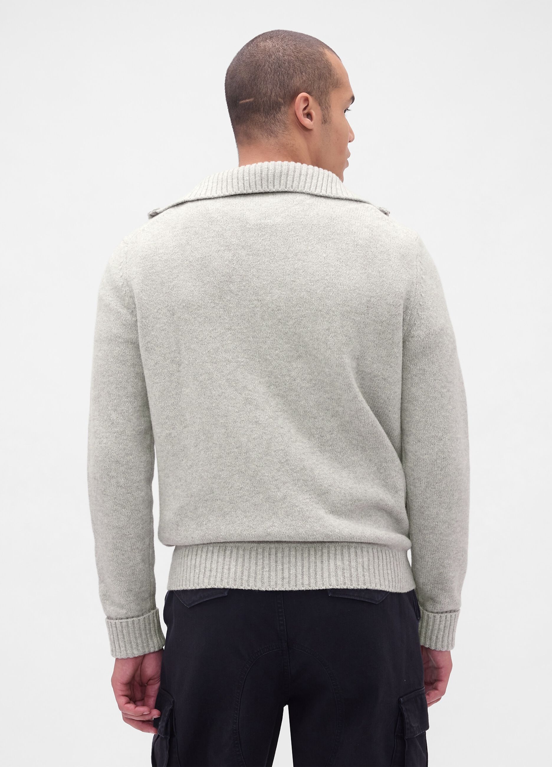 Maglione grigio con zip_2