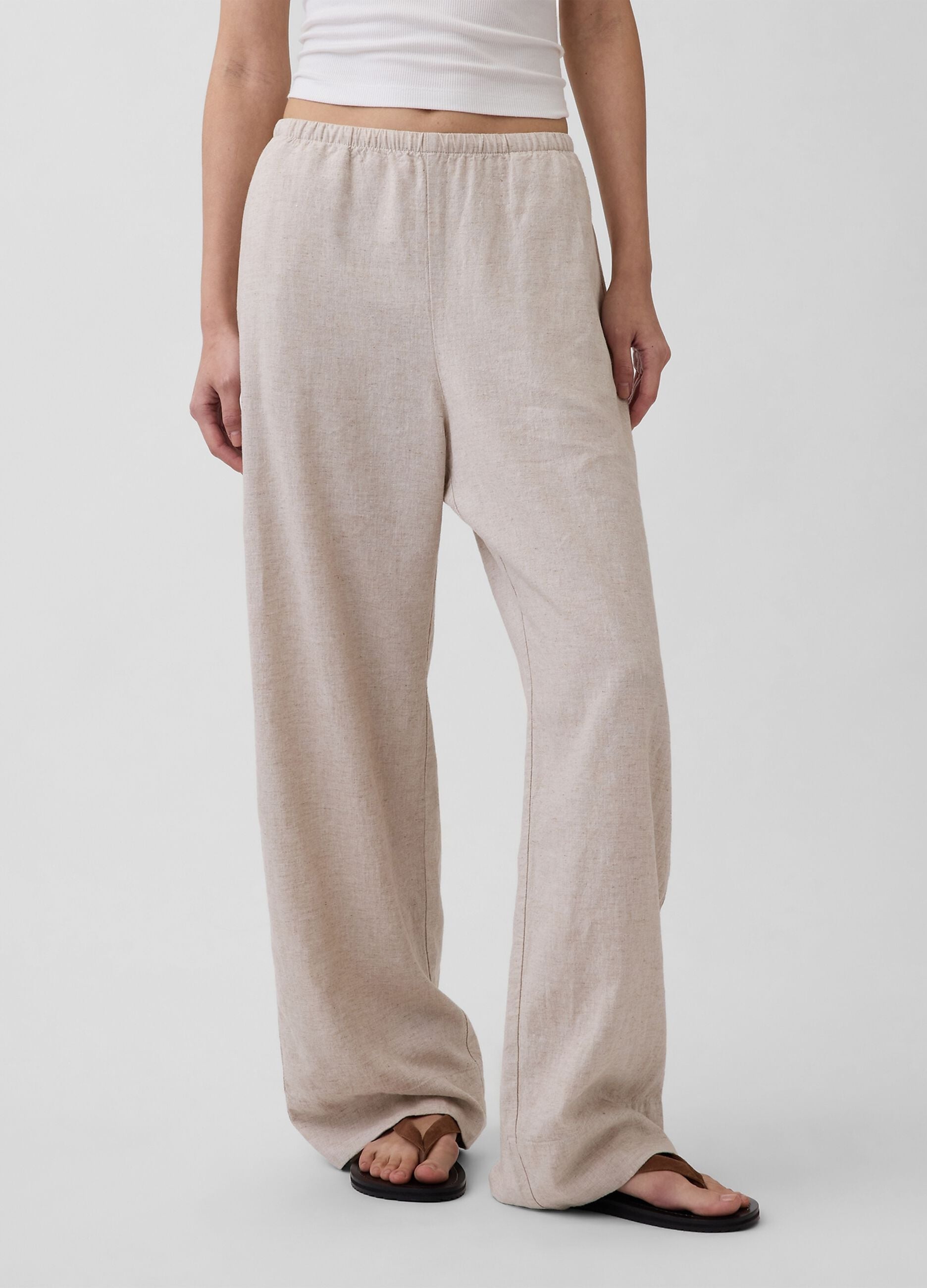Pantaloni in misto lino