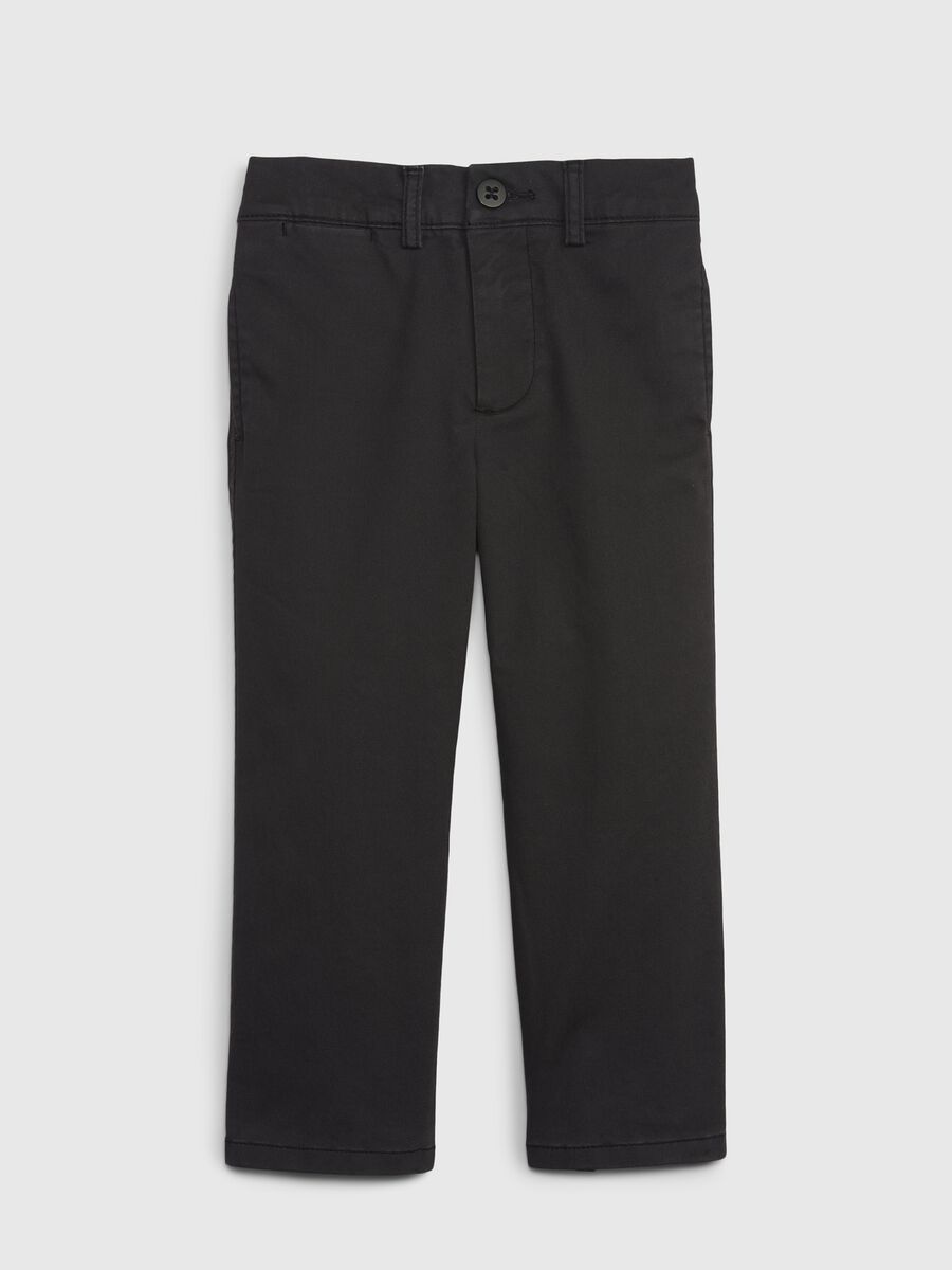 Pantaloni chino in cotone stretch Neonato_0