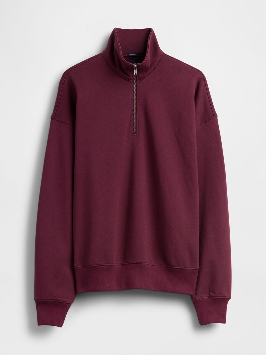 Purple Half-Zip Sweatshirt Man_3