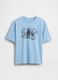 T-shirt in puro cotone a maniche corte con logo GAP_0