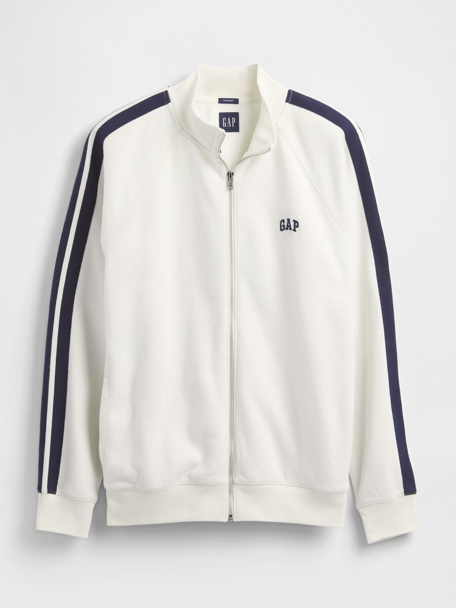 White Full Zip Hoodie Man_4