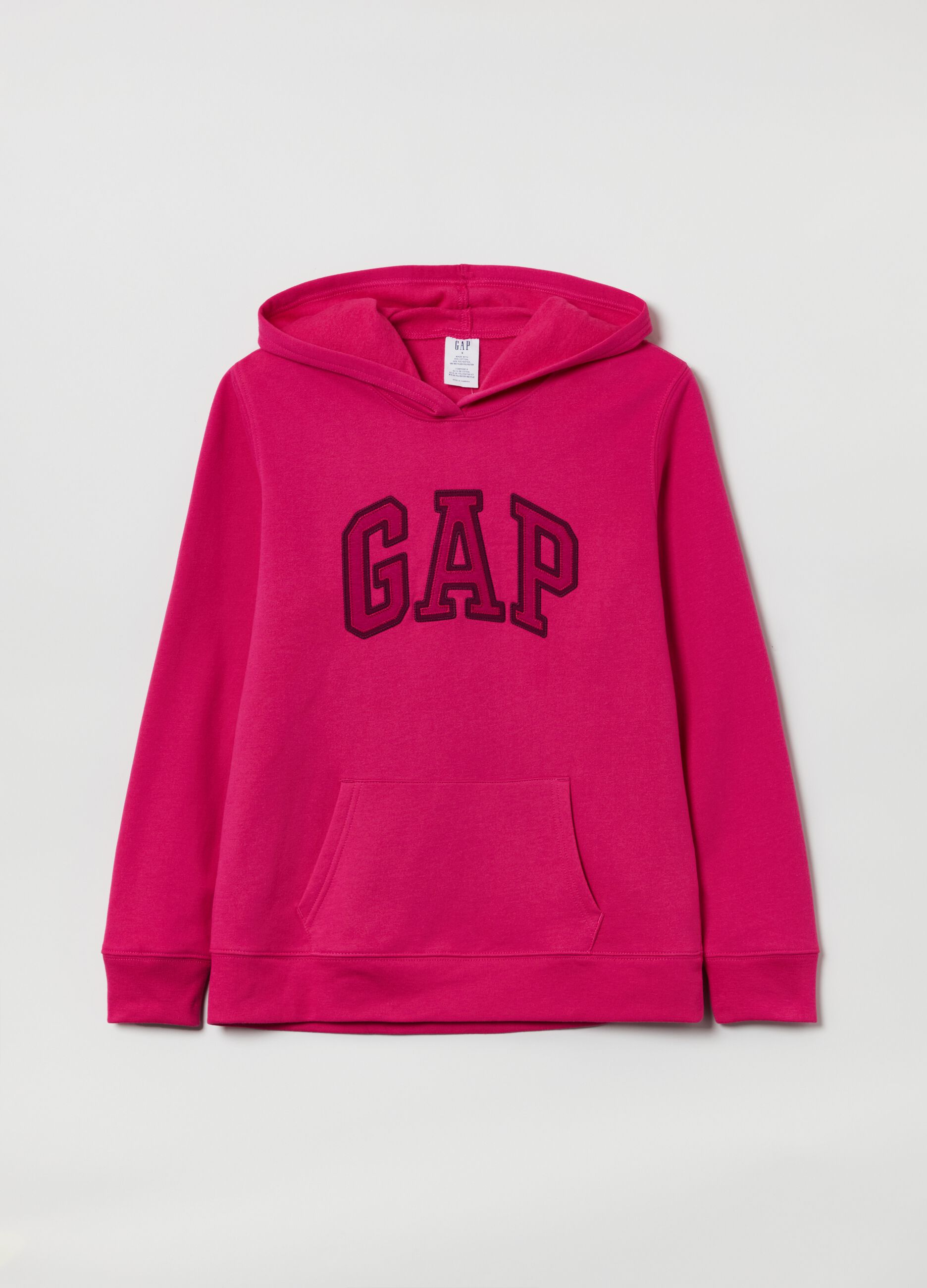 Felpa con cappuccio ricamo logo