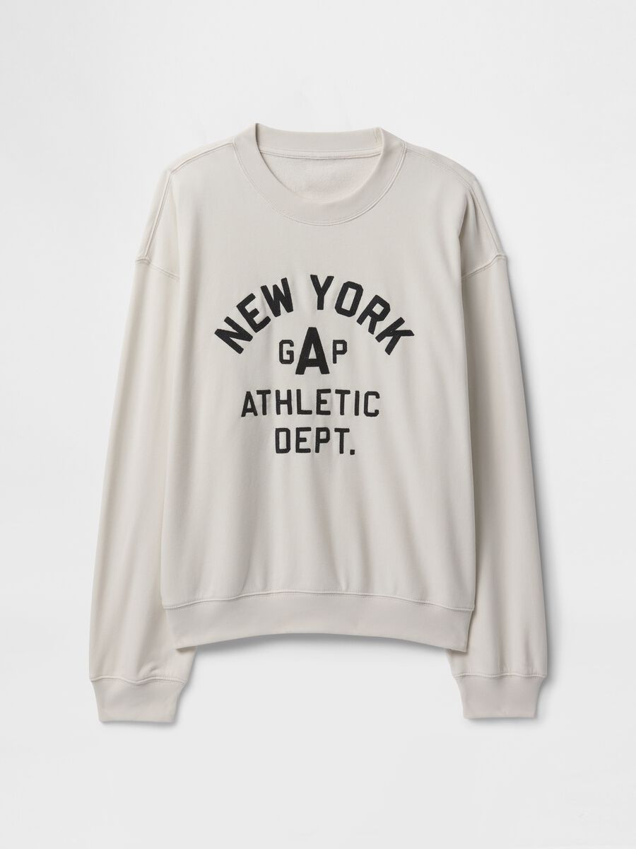 Felpa girocollo con logo Gap New York Uomo_3